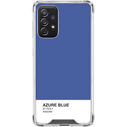 Azure Blue Galaxy A72 5G Clear Case